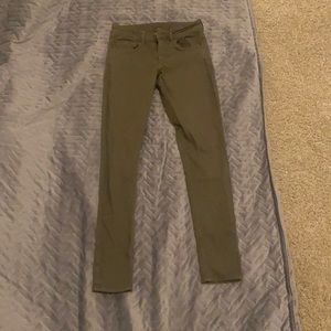 Olive green jeans